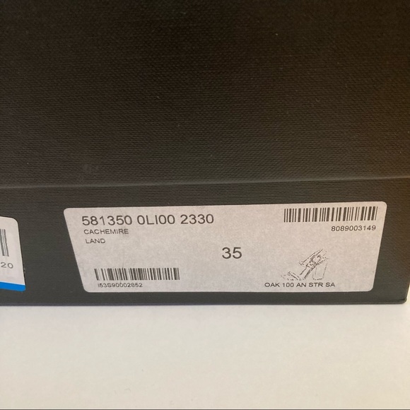 NWT Saint Laurent Oak 100 Khaki Suede Block Heel Ankle Strap Slingback Sandals - Picture 8 of 8